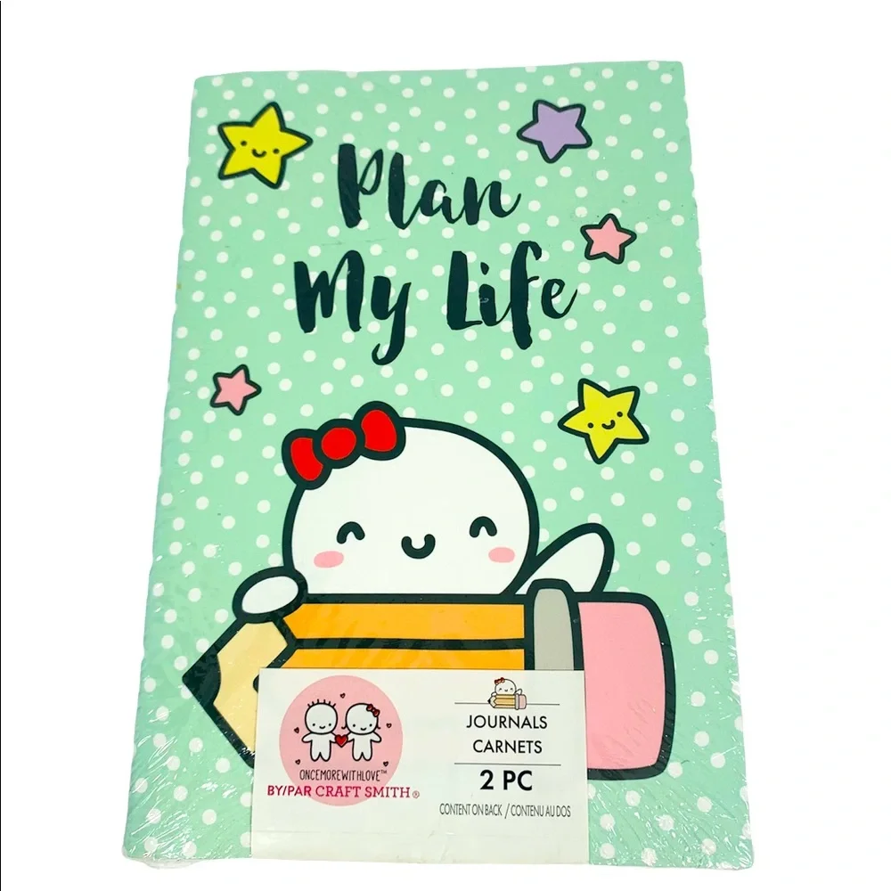 Once More With Love Margaret Ying Small Journal 2pk Plan My Life Kawaii Cute - Picture 1 of 5